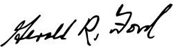 Signature of Gerald R. Ford